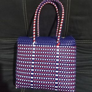 Medium recycled plastic purse!